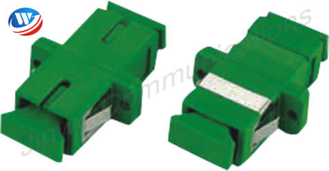Sc a fibra ottica dei connettori degli adattatori del PVC a verde semplice monomodale di LC